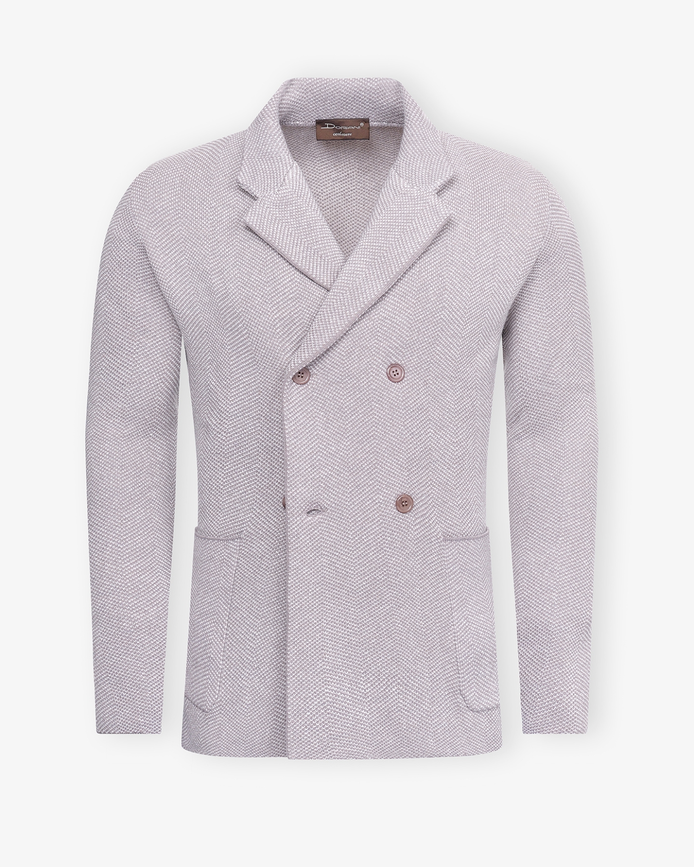 Doriani Cashmere - Vest wool cashmere silk - Greige