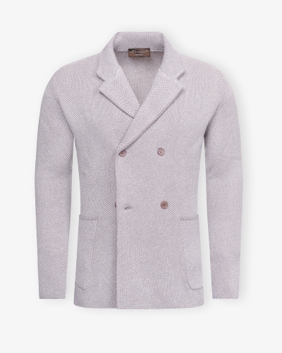 Doriani Cashmere - Vest wool cashmere silk - Greige