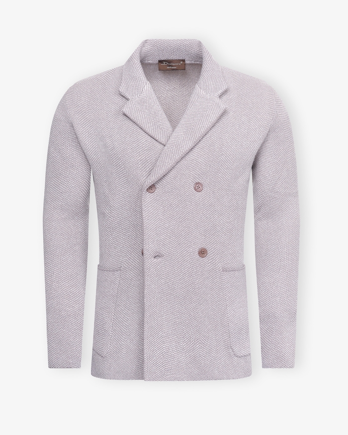 DORIANI CASHMERE Doriani Cashmere - Vest wool cashmere silk - Greige