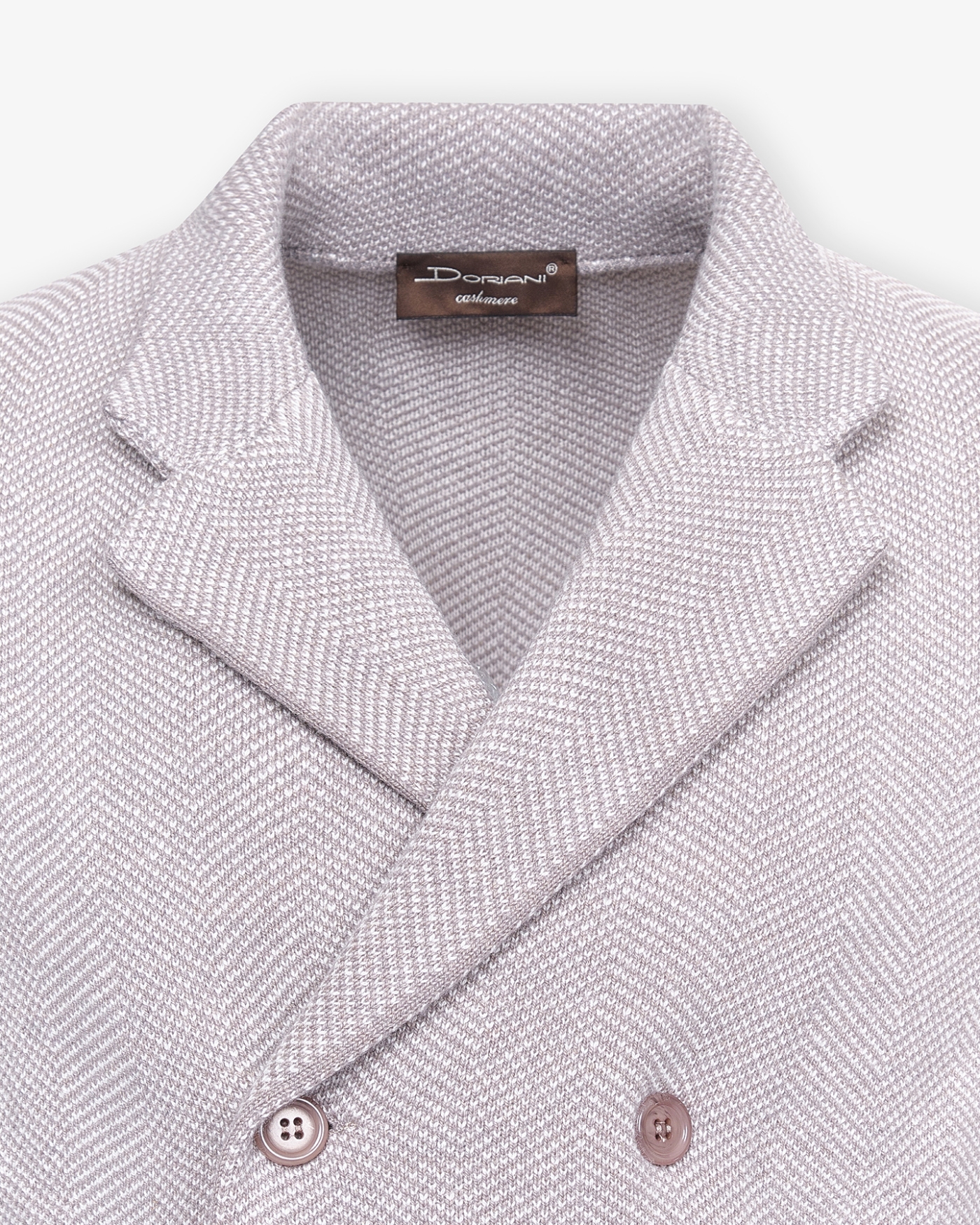 Doriani Cashmere - Vest wool cashmere silk - Greige