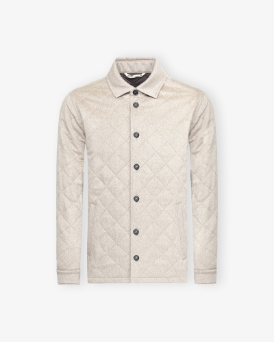 Maurizio Baldassari - Quilted jacket cashmere - Taupe