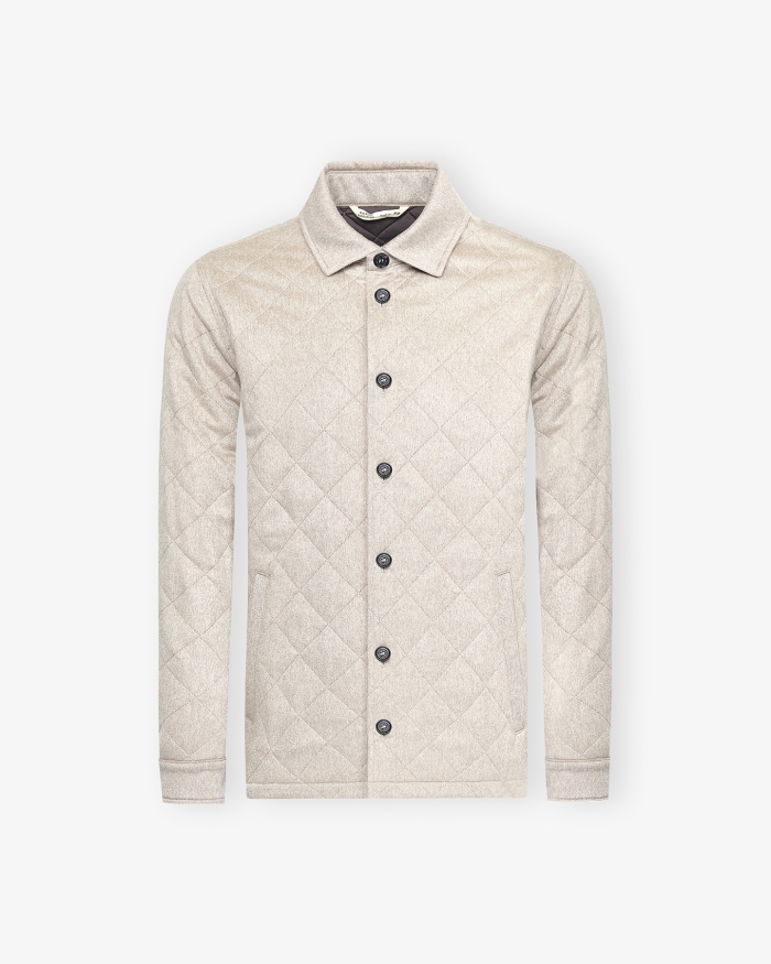 MAURIZIO BALDASSARI Maurizio Baldassari - Quilted jacket cashmere - Taupe
