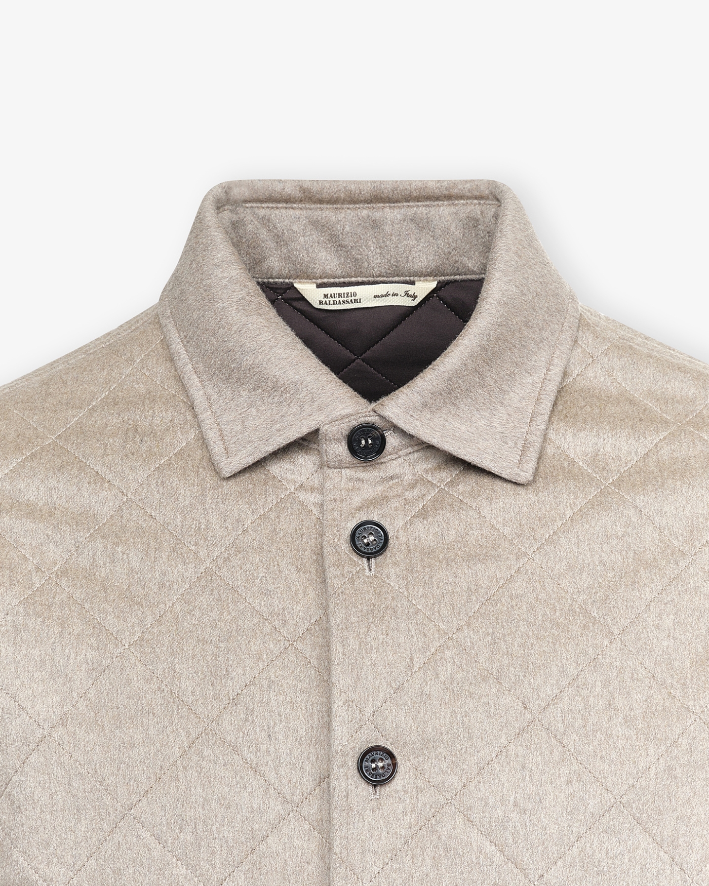 Maurizio Baldassari - Quilted jacket cashmere - Taupe