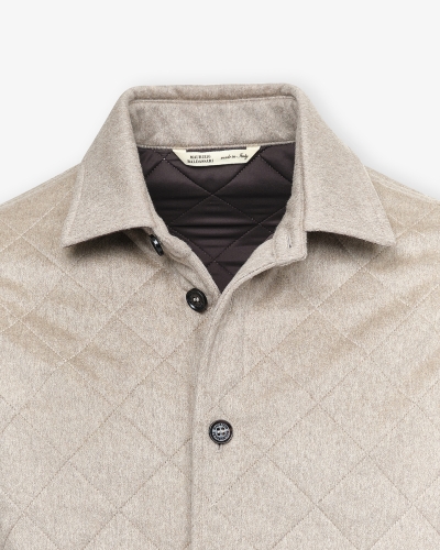 Maurizio Baldassari - Quilted jacket cashmere - Taupe