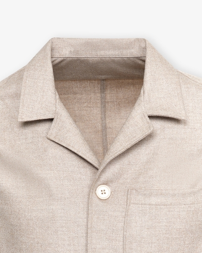 LHDA x Loro Piana - Shirt jacket wool and cashmere - Taupe