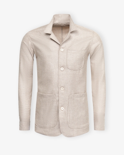 LHDA x Loro Piana - Shirt jacket wool and cashmere - Taupe