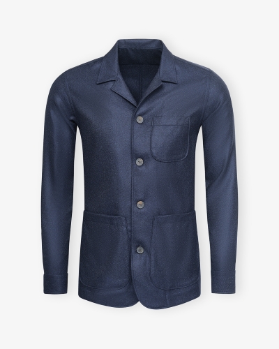 LHDA x Loro Piana - Shirt jacket wool and cashmere - Navy