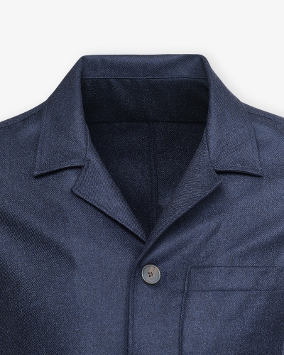 LHDA x Loro Piana - Shirt jacket wool and cashmere - Navy