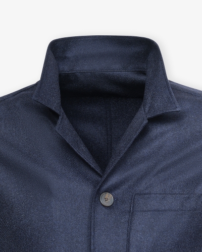 LHDA x Loro Piana - Shirt jacket wool and cashmere - Navy