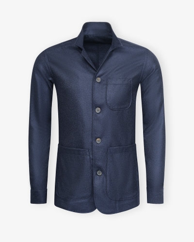 LHDA x Loro Piana - Shirt jacket wool and cashmere - Navy