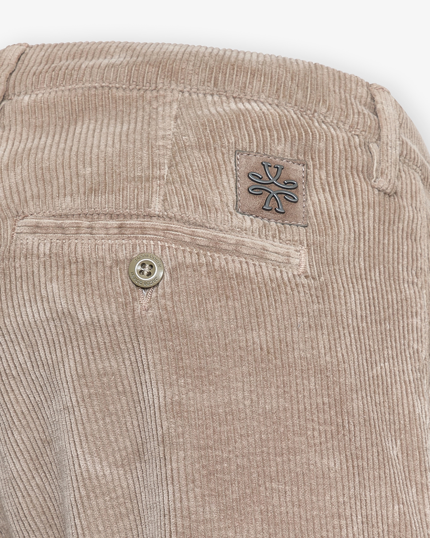 Jacob Cohën - Bobby corduroy cotton cashmere - Greige