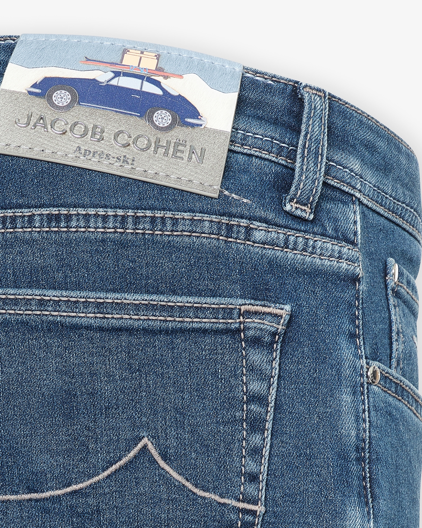 Jacob Cohën - Jeans Bard - Cotton cashmere - Apres-ski - Blue