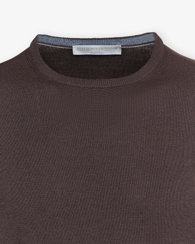 LHDA - Round neck virgin wool - Brown