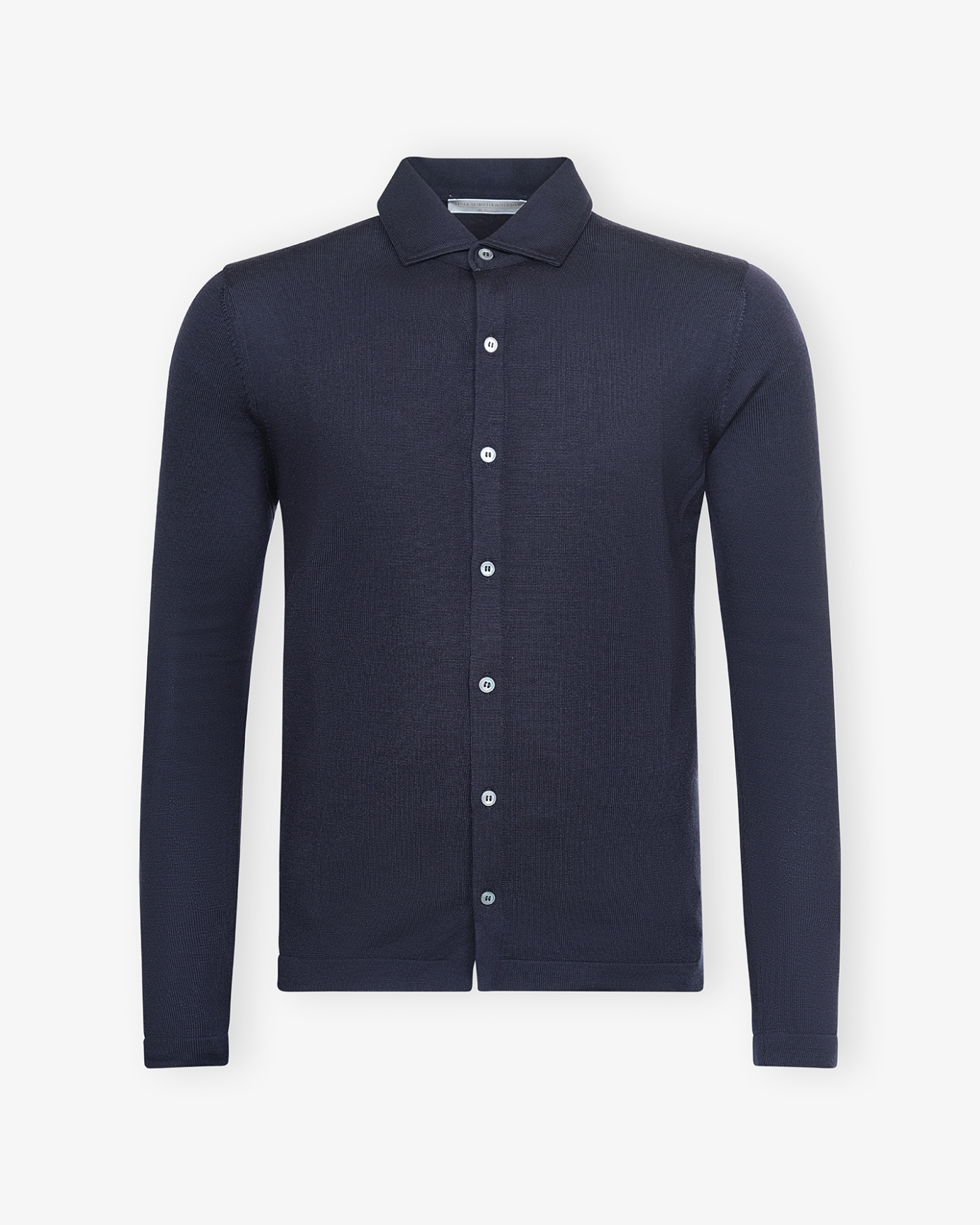 LHDA - Polo shirt long sleeve - Virgin wool - Navy