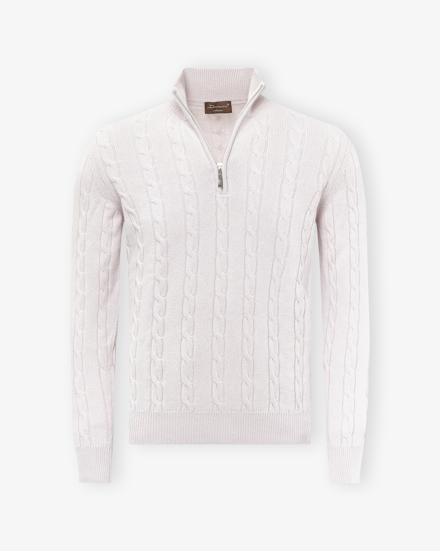 Doriani Cashmere - Half zip cashmere - Stone grey