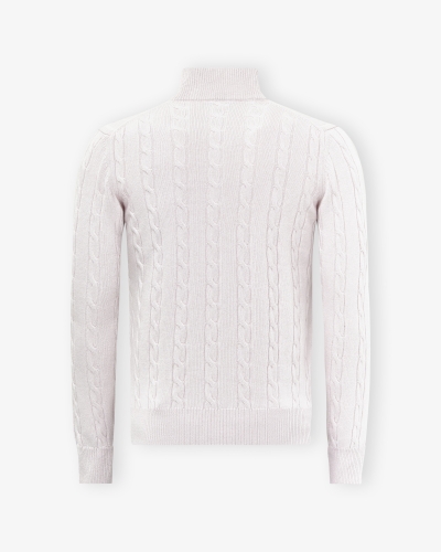 Doriani Cashmere - Half zip cashmere - Stone grey