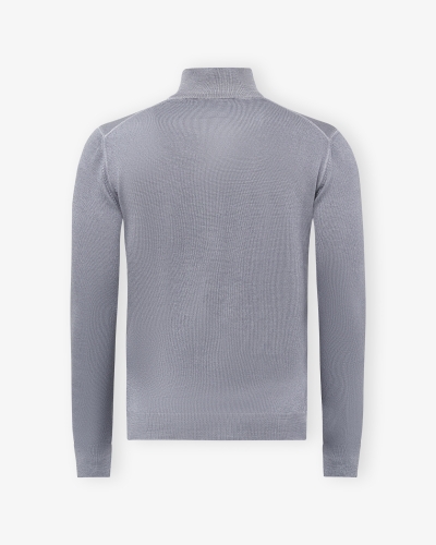 LHDA - Vest full zip - Virgin wool - Washed grey