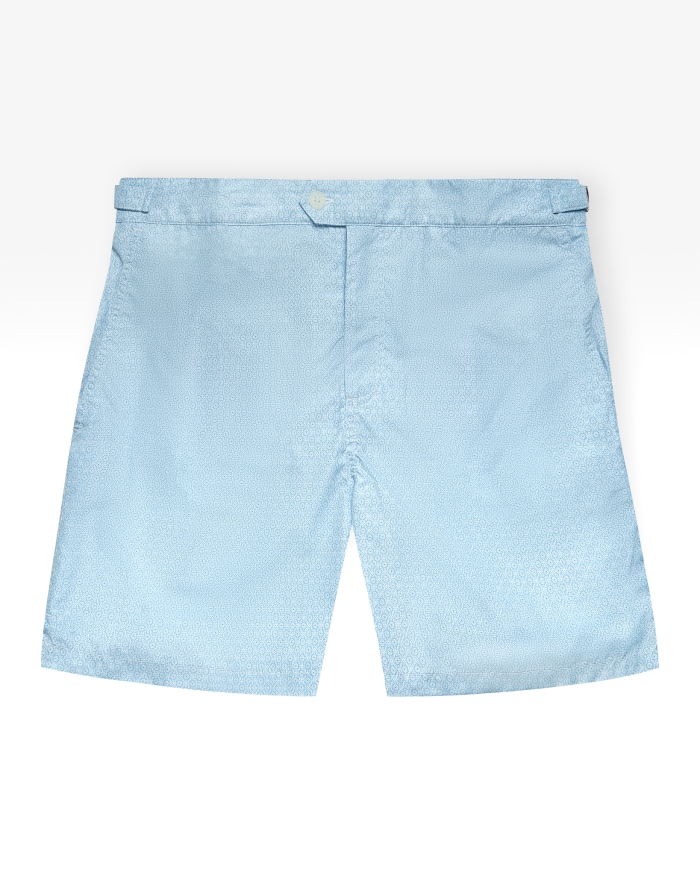 FEDELI Swimtrunk Daniel - Light blue pattern