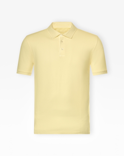 Fedeli - Polo short sleeve - Washed yellow