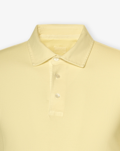 Fedeli - Polo short sleeve - Washed yellow