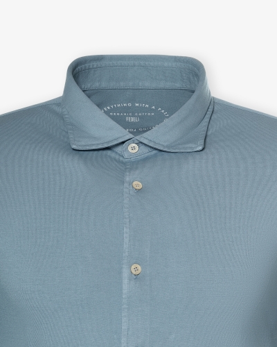 Fedeli - Shirt Jason - Jersey - Sky blue