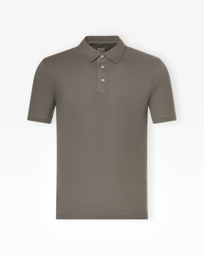 FEDELI Fedeli - Polo short sleeve - Taupe