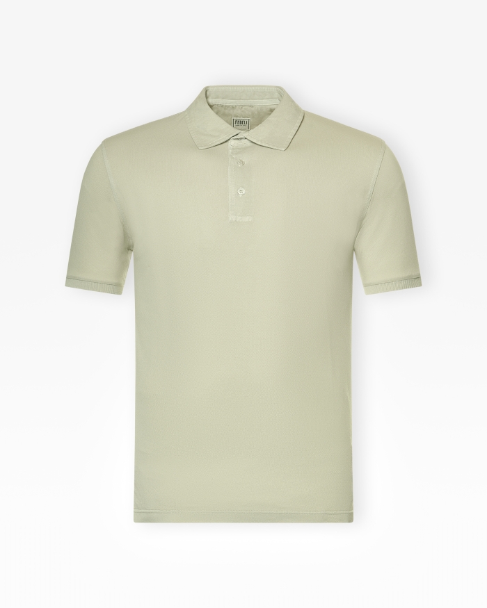 FEDELI Fedeli - Polo short sleeve - Sand