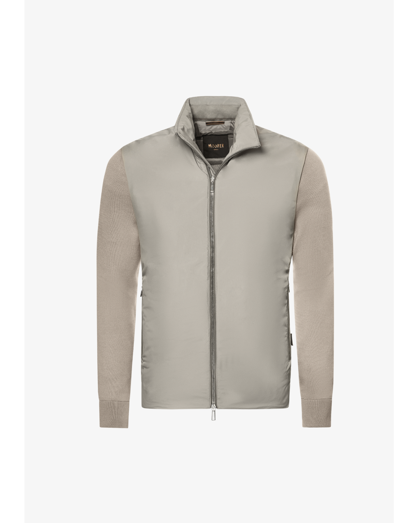 MooRER - Bomber jacket with detachable sleeves - Taupe