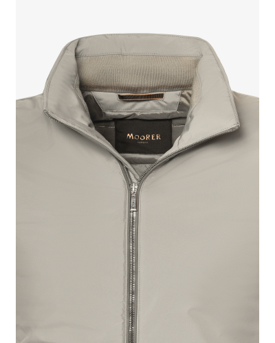 MooRER - Bomber jacket with detachable sleeves - Taupe