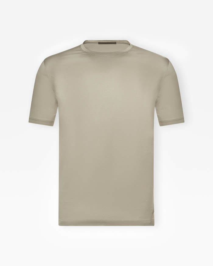 CORNELIANI Corneliani - T-shirt fine cotton - Taupe