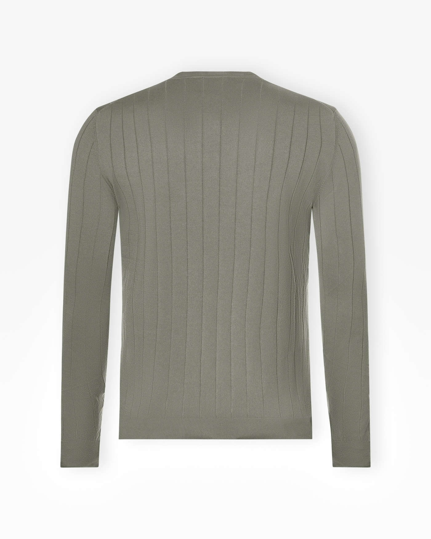 Corneliani - Round neck cotton long sleeve - Olive