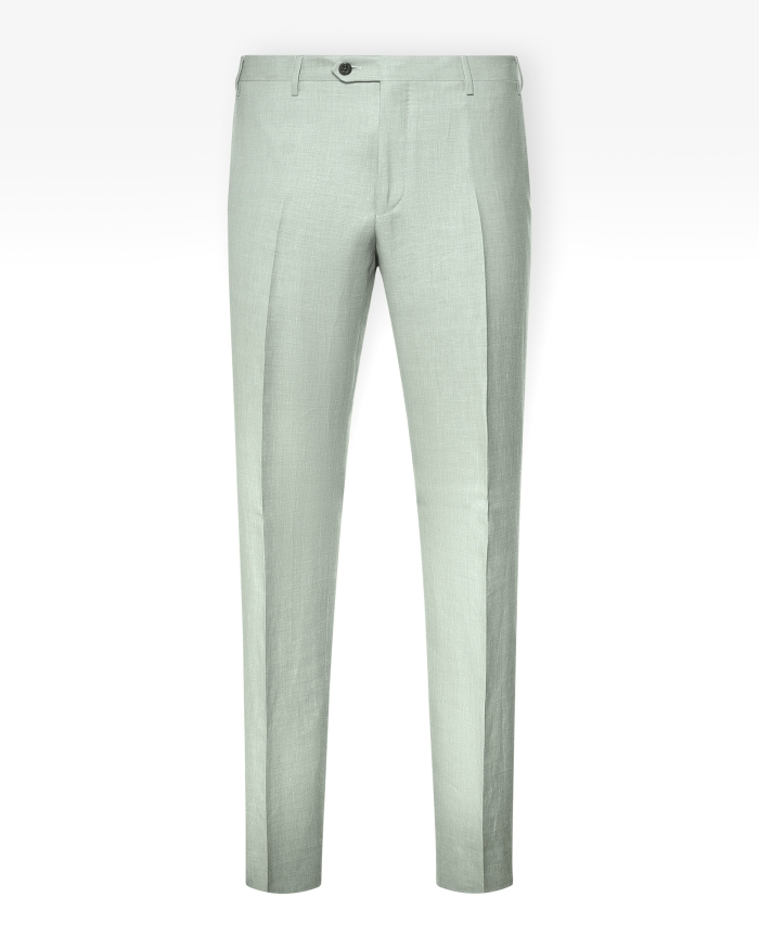 CORNELIANI Corneliani - Trousers wool silk linen - Olive