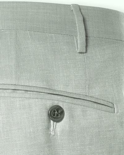 Corneliani - Trousers wool silk linen - Olive