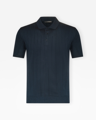 Corneliani - Polo cotton short sleeve - Navy