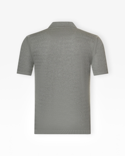 Maurizio Baldassari - Polo short sleeve silk cotton - Grey