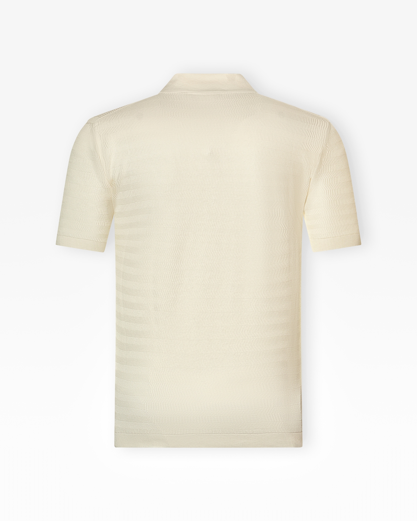 Maurizio Baldassari - Polo short sleeve silk cotton - Cream white