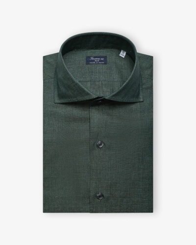 Finamore - Shirt Eduardo Napoli - Linen Green