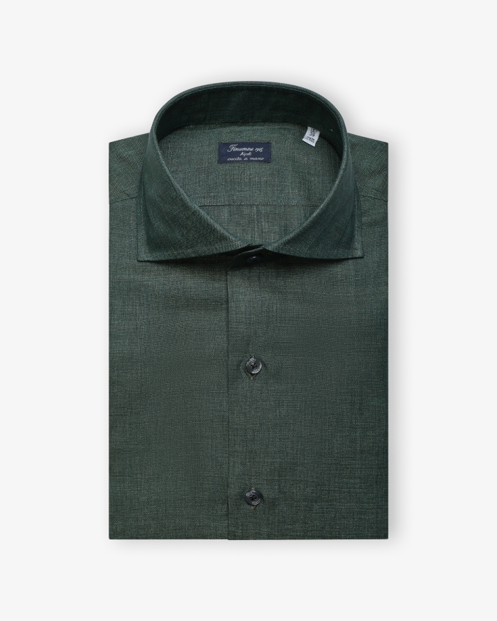 FINAMORE Finamore - Shirt Eduardo Napoli - Linen Green