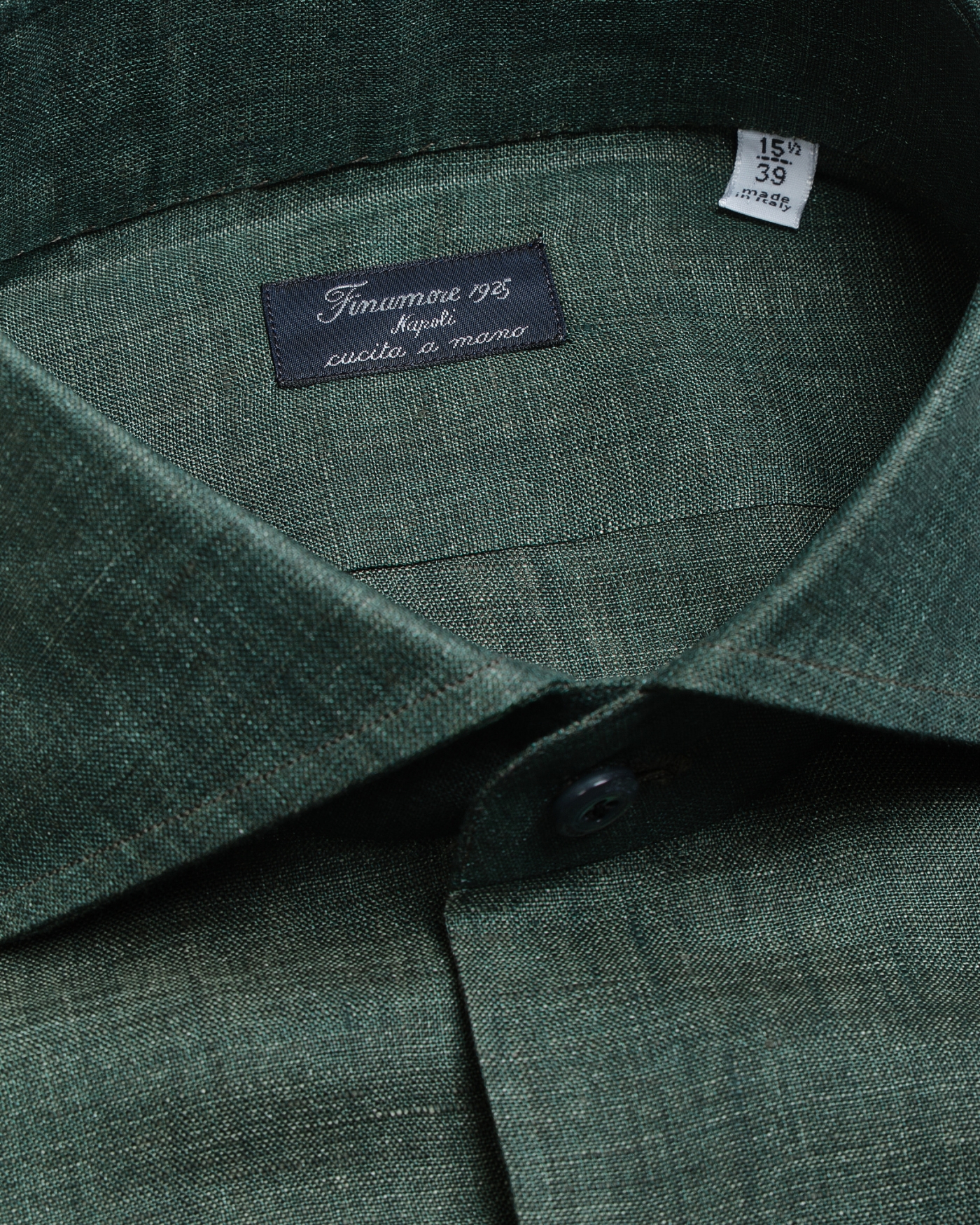 Finamore - Shirt Eduardo Napoli - Linen Green