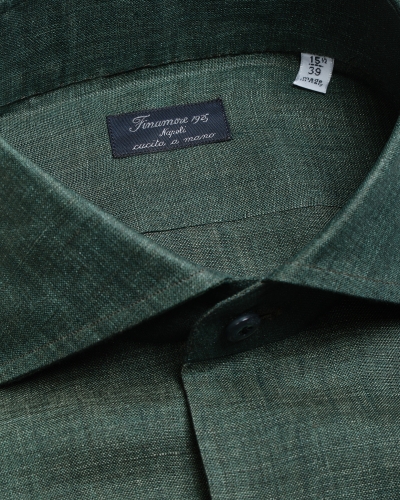 Finamore - Shirt Eduardo Napoli - Linen Green