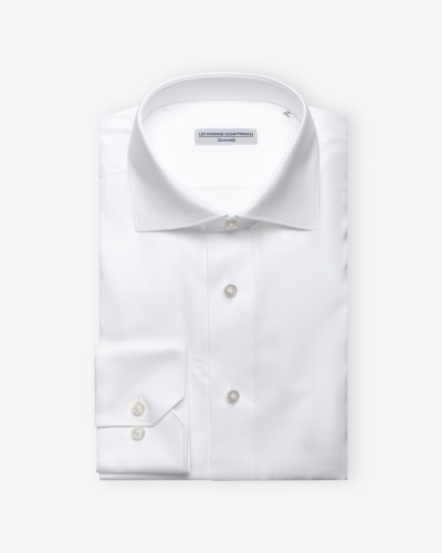 LHDA x Albini - Shirt cotton natural stretch - White