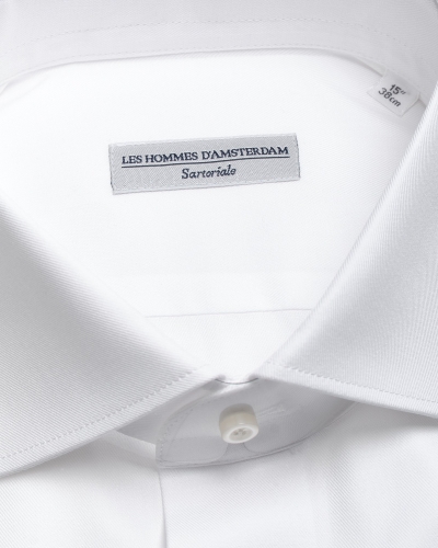 LHDA x Albini - Shirt cotton natural stretch - White