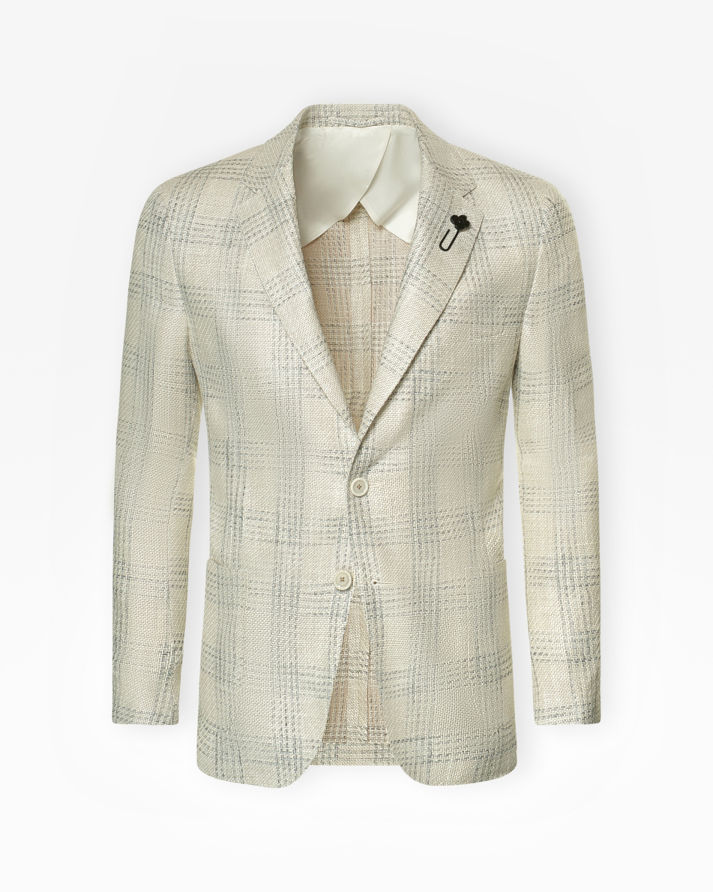Lardini - Jacket silk linen cotton - Sand