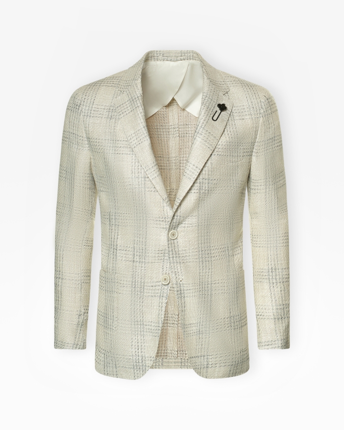 LARDINI Lardini - Jacket silk linen cotton - Sand