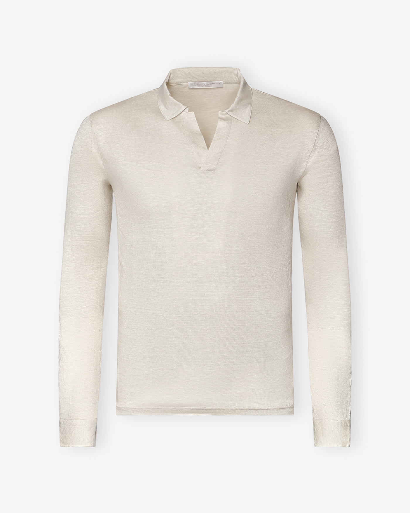 LHDA - Polo long sleeve - Linen - Sand