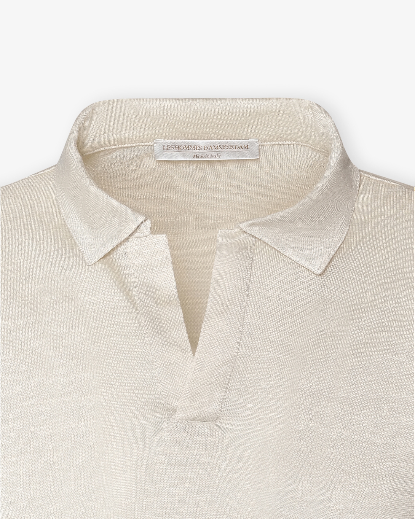 LHDA - Polo long sleeve - Linen - Sand