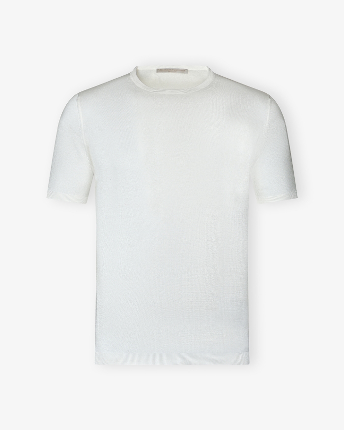 LES HOMMES D'AMSTERDAM LHDA - T-shirt silk - White