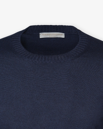 LHDA - Round neck cotton cashmere - Navy