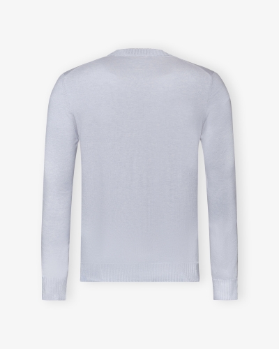 LHDA - Round neck cotton cashmere - Light blue