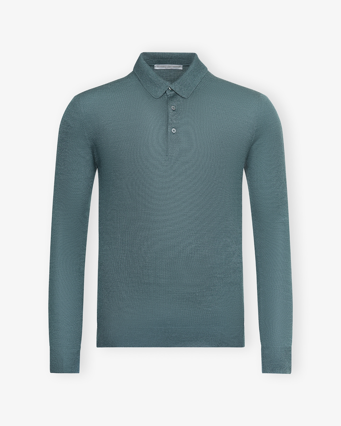LHDA - Polo long sleeve - Wool silk - Green